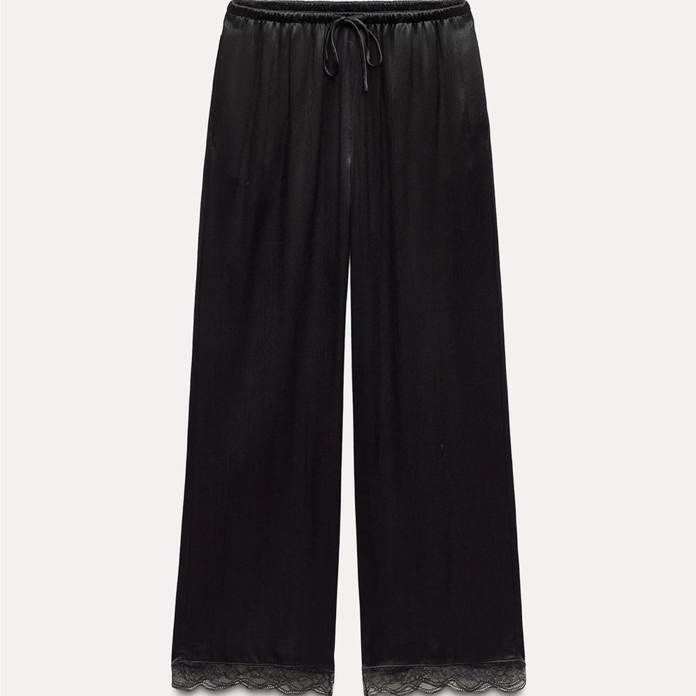 Elegant Black Wide-Leg Pants